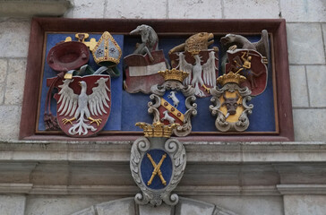 The Old Town is the central and most beautiful part of Krakow. There are many castles, old houses and other historical sights. (Poland).