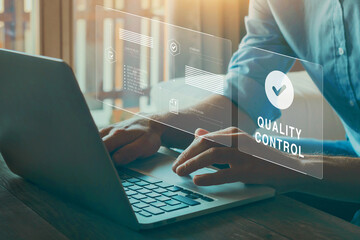 quality control assurance concept for business company