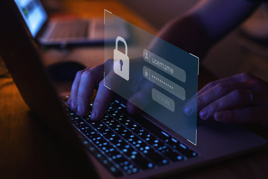 login and password, internet security concept