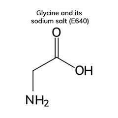 Structural chemical formula on white background
