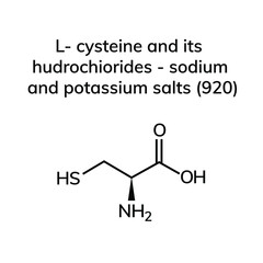 Structural chemical formula on white background
