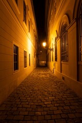 Fototapeta premium narrow street in the Buda Castle, Budapest, Hungary