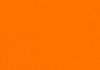 High resolution close up paper texture background bright, neon orange colored with fine, smooth uncoated fiber grain with small dust particles for wallpaper, material mockup and design