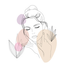 Portrait of a beautiful young woman