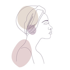 Portrait of a beautiful young woman