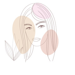 Portrait of a beautiful young woman