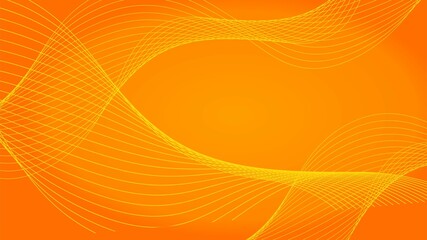 abstract orange wave curve line background