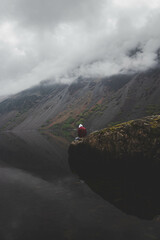 person on a mountain