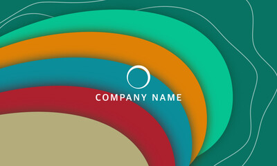 Colorful geometric background. Liquid color background design. Liquid shape composition vector illustration