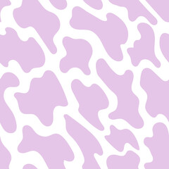 Animal seamless pattern in pastel color. Vector abstract background. Liquid shapes. Perfect for textile, fabric, wrapping paper. 90s, 00s aesthetic. Retro wavy background