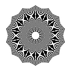 Abstract decorative geometric circle pattern.