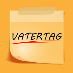 Vatertag fathers day in germany, vector art illustration.