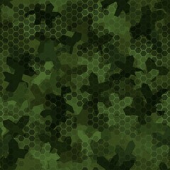 Texture military camouflage seamless pattern. Abstract modern camo ornament