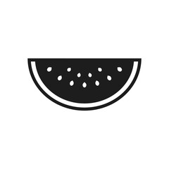 Watermelon slice icon. Vector. Flat design.