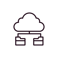 Cloud Folders Icon