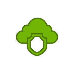 Cloud Security Icon