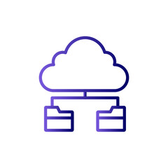 Cloud Folders Icon