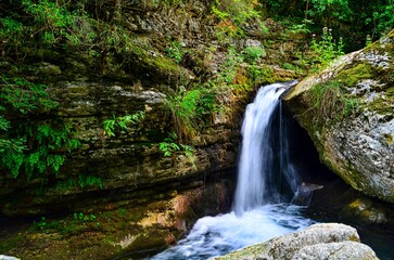 Waterfalls of the pristine Orfento Valley