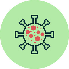 Fototapeta premium Virus Icon