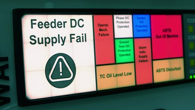 Feeder DC supply fail on the machine digital screen. Warning alert message. . Lack of oil.