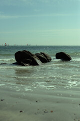Plage littoral breton Carnac