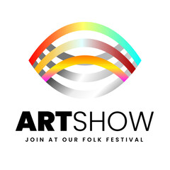 Folk Festival and Art Show Logo Design