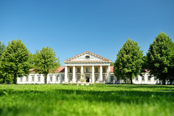 Taujenai Manor, former residential manor of the Radvila family in Taujenai, Ukmerge district, Lithuania.