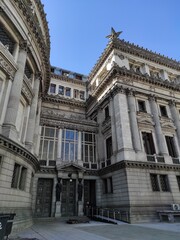 Fototapeta premium Buenos-Aires, Le Congrès National, Entrée latérale, Argentine