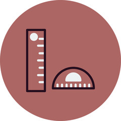 Fototapeta premium Ruler Icon