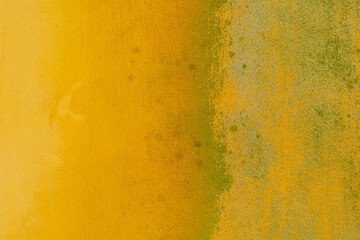 Old yelloew and green wall texture dirty abstract background