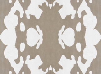 Repeatable background pattern that looks like an ink blot inspired by bark of birch tree in beige...