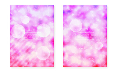 Rainbow Background. Light Iridescent Template. Minimal Design. Space Graphic. Violet Soft Pattern. Dynamic Flyer. Science Dots. Minimalist Fluid. Blue Rainbow Background