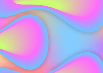 Fluid background with liquid dynamic elements and shapes.