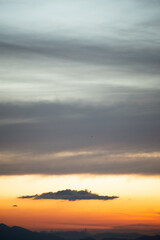sunset over the sea