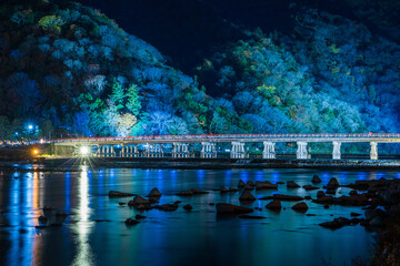 京都嵐山の渡月橋