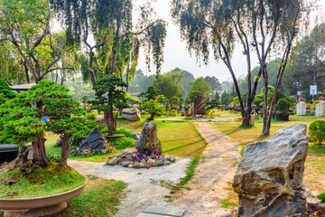 Beautiful garden in Da Lat (Dalat), Vietnam