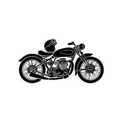 Obraz na płótnie Canvas motorcycle vector isolated on white background