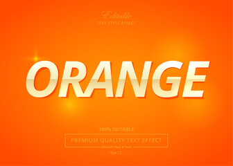 ORANGE VECTOR TEXT STYLE EFFECT