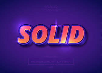 SOLID VECTOR TEXT STYLE EFFECT