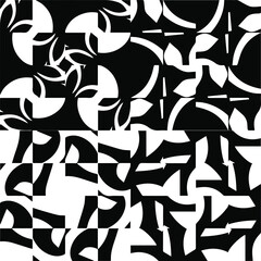 Vector monochrome pattern, Abstract texture for fabric print, card, table cloth, furniture, banner, cover, invitation, decoration, wrapping.