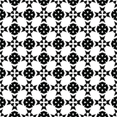 Vector monochrome pattern, Abstract texture for fabric print, card, table cloth, furniture, banner, cover, invitation, decoration, wrapping.