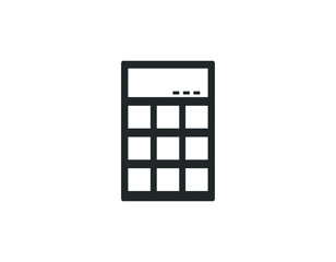 Calculator vector icon. Vector web design