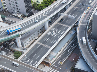 Fototapeta premium 大阪市の高速道路