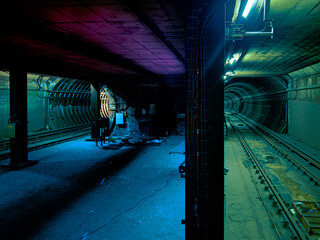 Two Parallel Subway Tunnels