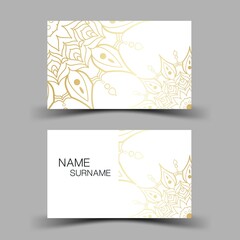 3D Business card template, Luxurious. Editable vector design. illustration EPS10