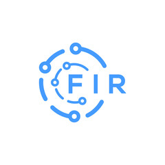 FIR letter logo design on white background. FIR creative  initials letter logo concept. FIR letter design.