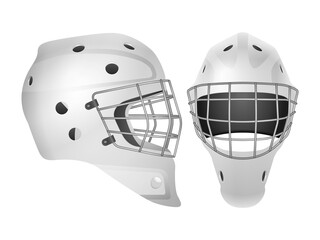 Hockey goalie mask set