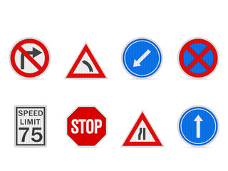 Road sign set