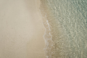 【奄美大島】白いビーチに打ちよせる波