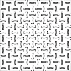 Stylish texture with figures from lines.
Abstract geometric black and white pattern for web page, textures, card, poster, fabric, textile. Monochrome graphic repeating design.